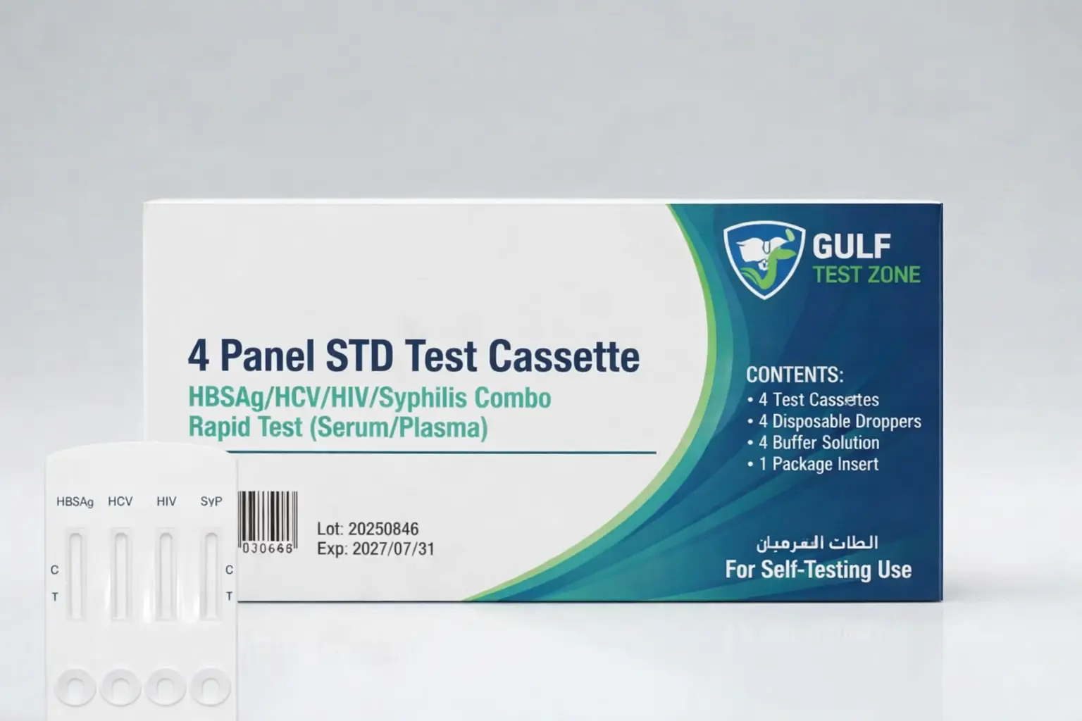 4 Panel STD Test Cassette Rapid Test Kit UAE