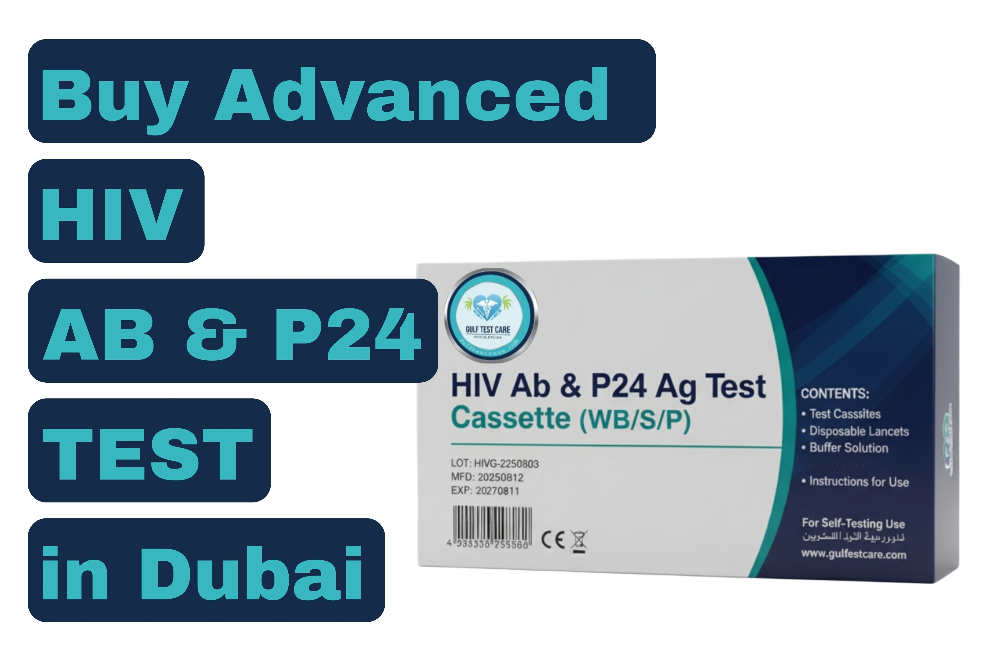 HIV Ab/Ag 4th Gen Rapid Test in Dubai by Gulf Test Zone – Fast, Confidential & Reliable Screening