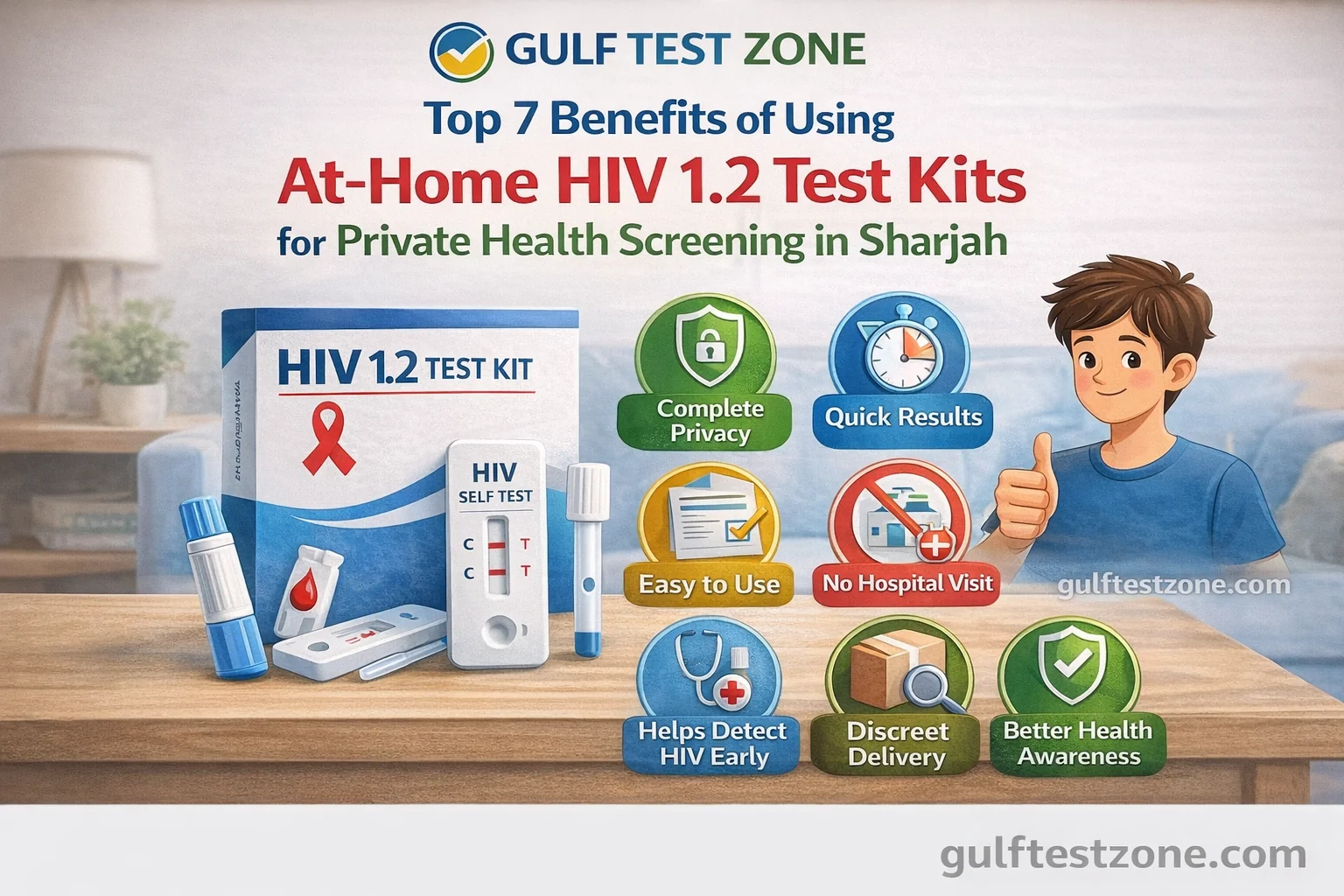 Top 7 Benefits of Using At-Home HIV 1.2 Test Kits for Private Health Screening in Sharjah