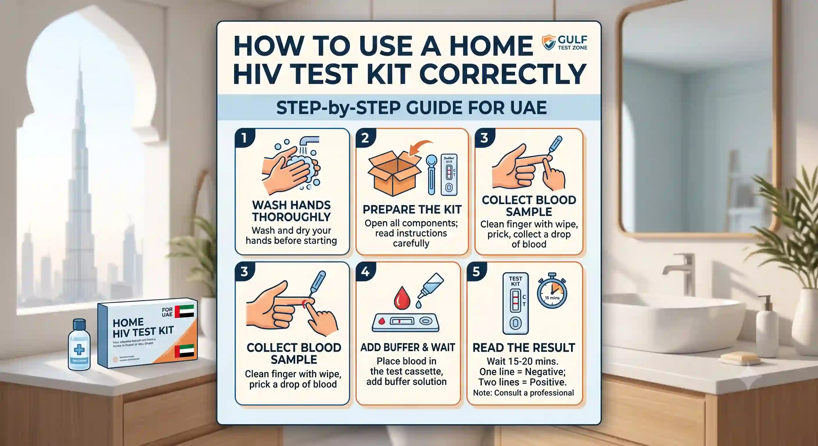 How to Use a Home HIV Test Kit Correctly – Step-by-Step Guide for UAE