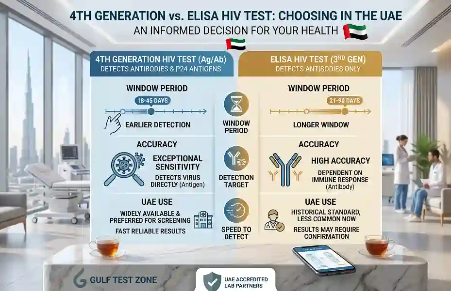 4th Generation vs ELISA HIV Test – Which One Should You Choose in the UAE?