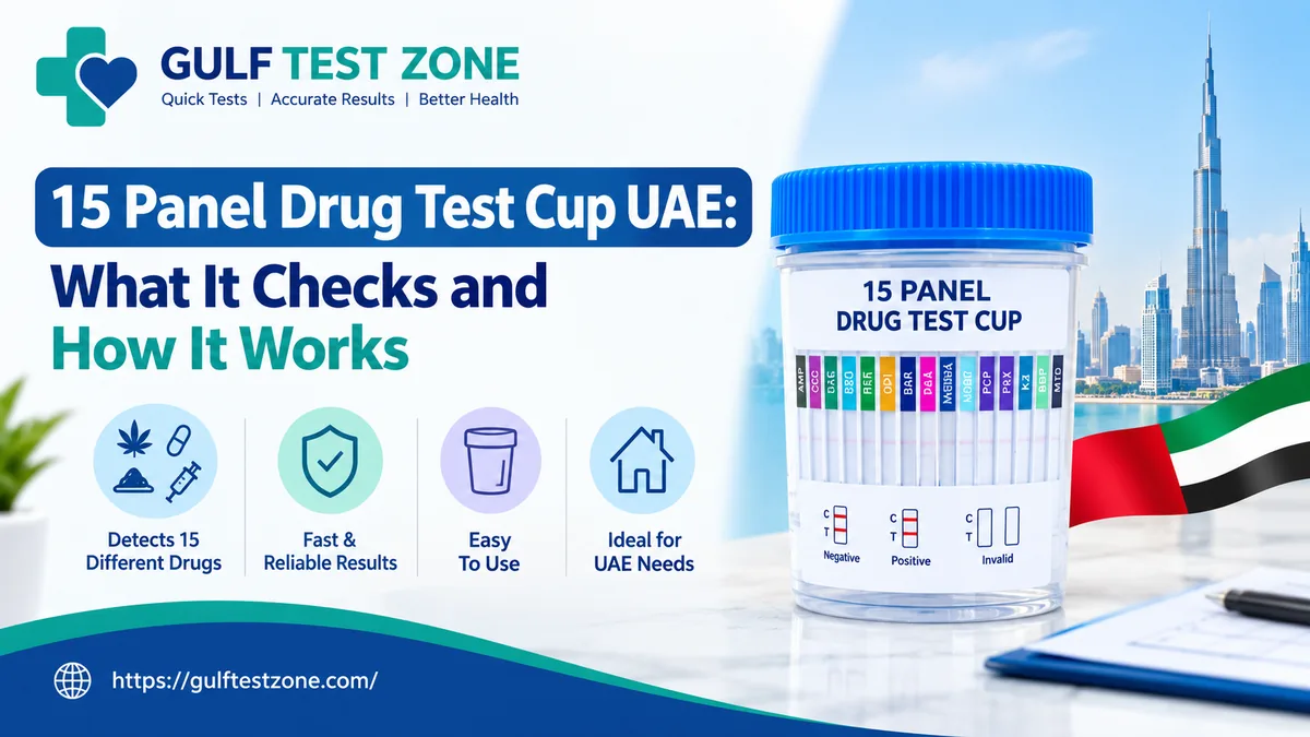 15 Panel Drug Test Cup Abu Dhabi UAE: What It Checks and How It Works