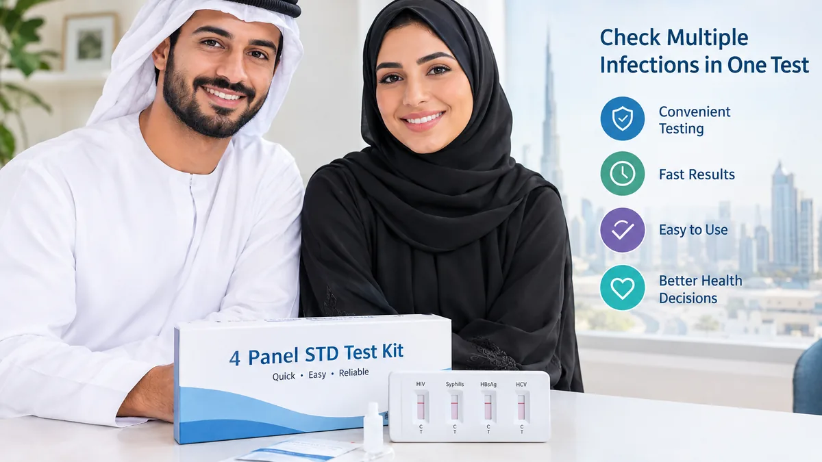 4 Panel STD Test Kit in Dubai – Check Multiple Infections in One Test